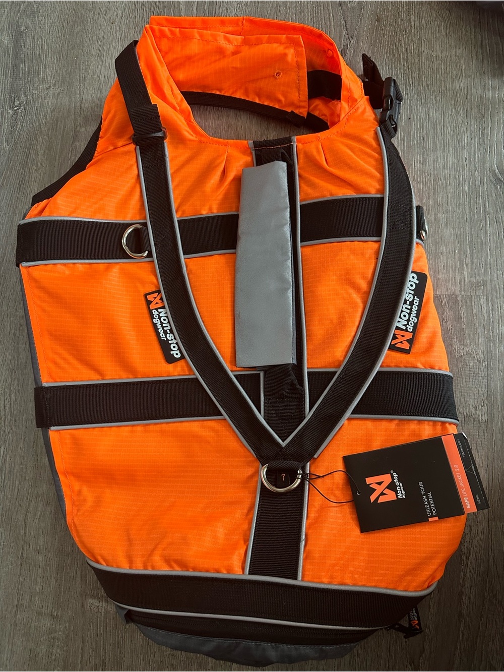 Orange Floatation Dog Life Jacket